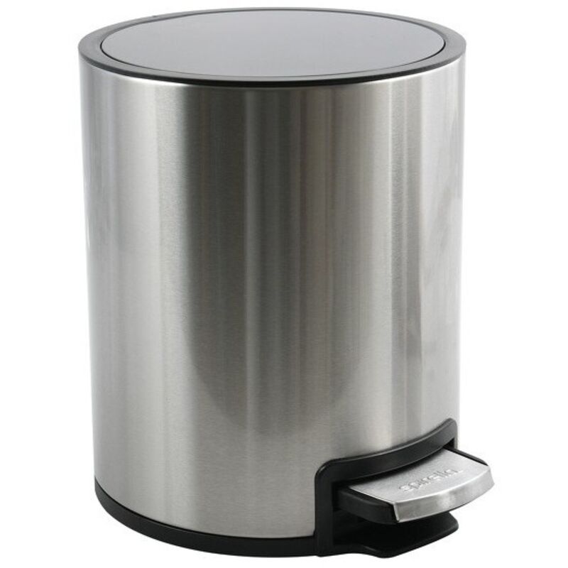 Poubelle à pédale Inox riku 3L Brossé Spirella