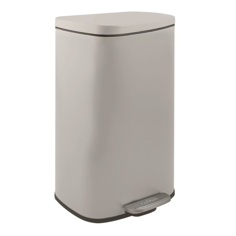 Spirella - Poubelle à pédale de cuisine Acier akira 30L Taupe mat