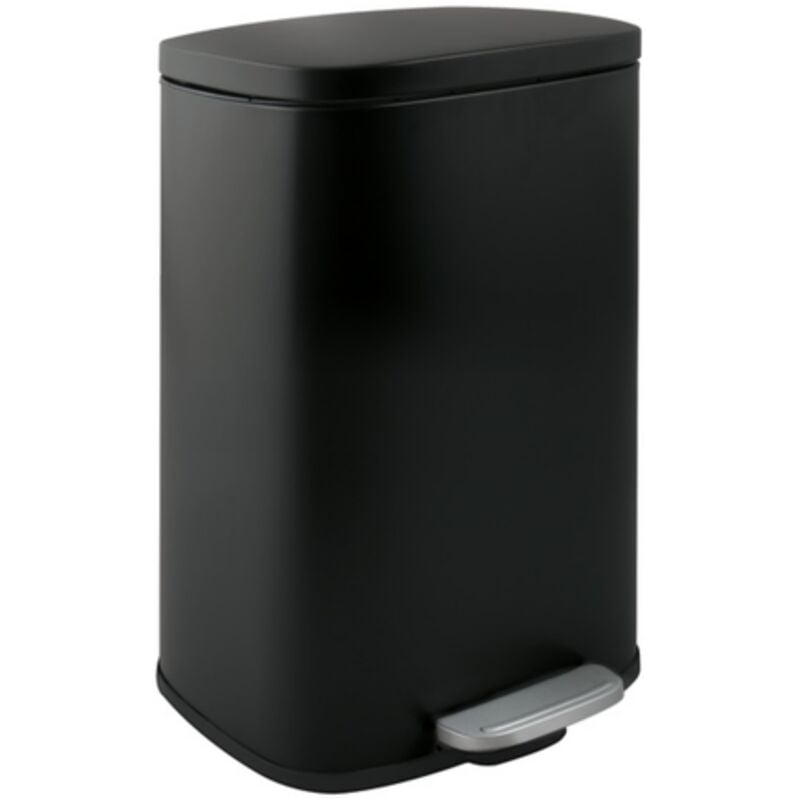 Poubelle à pédale Acier akira 12L Noir mat Spirella