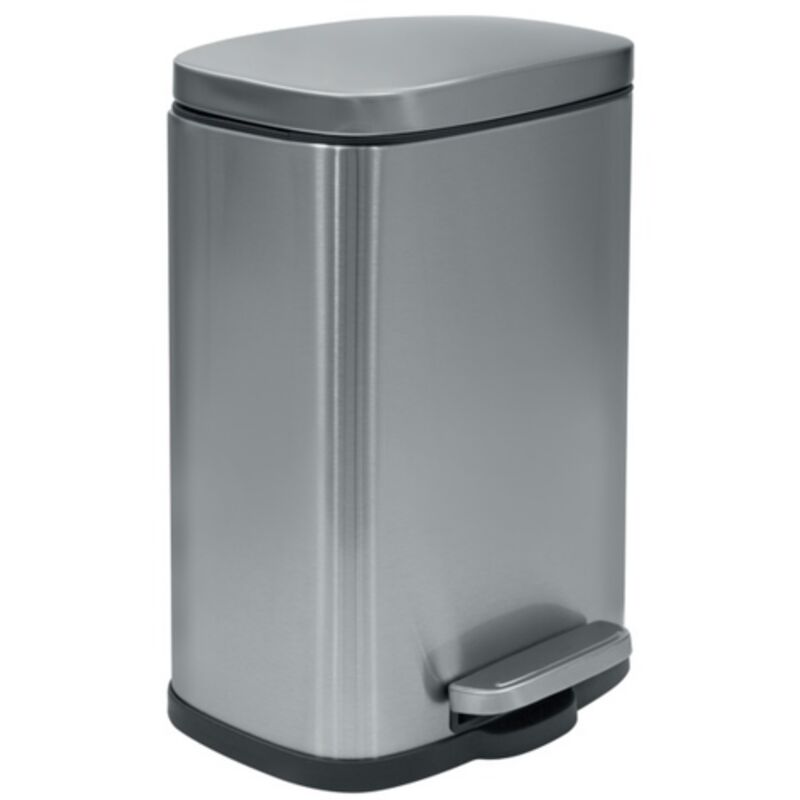 Poubelle à pédale Inox AKIRA 12L Brossé Spirella