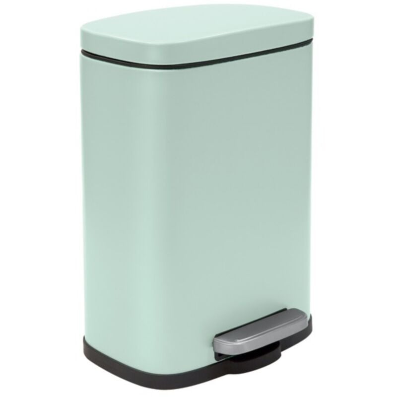 Poubelle à pédale Acier akira 5L Vert Glacé mat Spirella