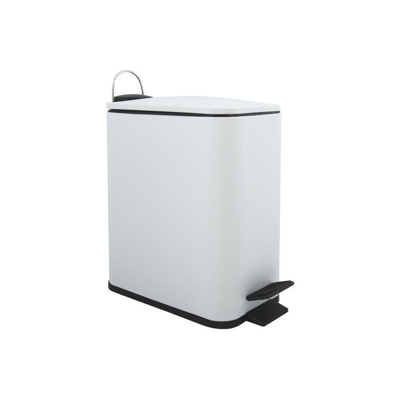 Poubelle à pédale Acier erik 5L Blanc mat Spirella