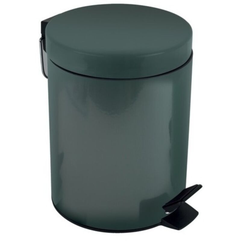 Poubelle à pédale Acier sydney 5L Vert Foncé Spirella
