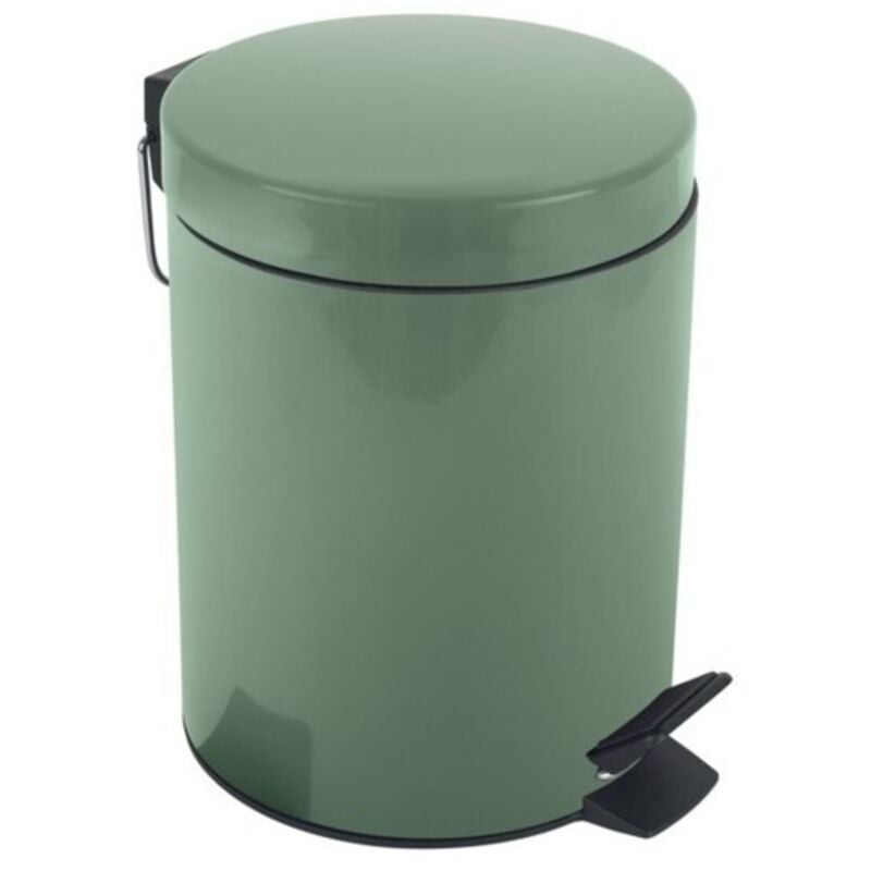 Poubelle à pédale Acier SYDNEY 3L Vert Basil Spirella