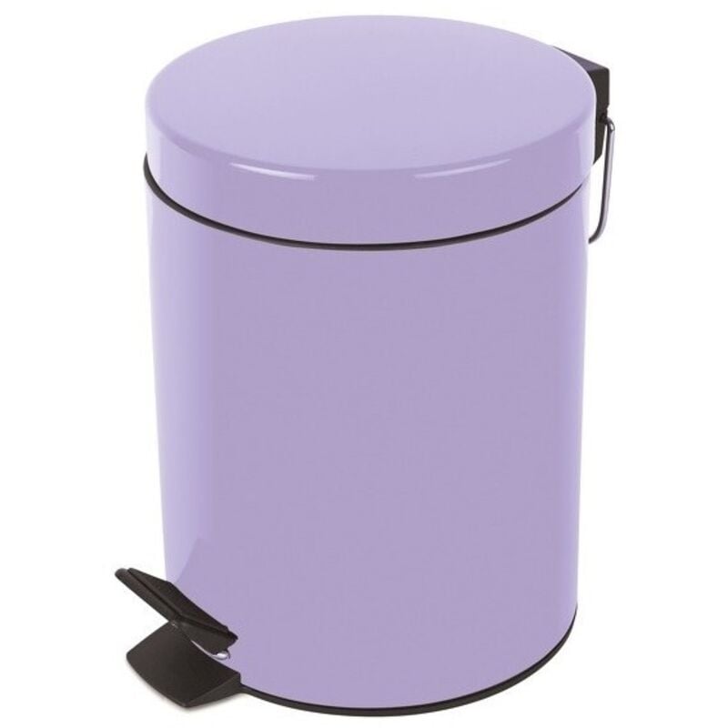 Spirella - Poubelle à pédale sydney Acier 5L Lavande