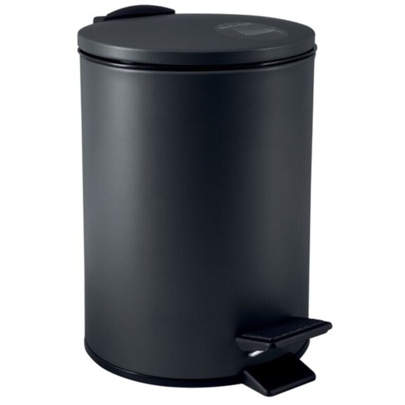 Poubelle à pédale Acier adelar 5L Noir mat Spirella