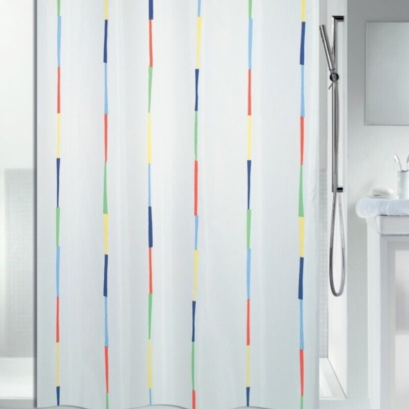 Rideau de douche Polyester dario 180x200cm Multicolor Spirella