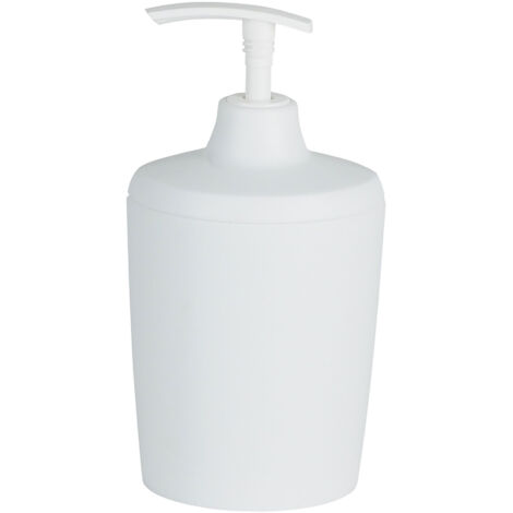 Spirella Seifenspender Lemon Opaque Kunststoff Flüssigseifen-Spender 300ml Weiss