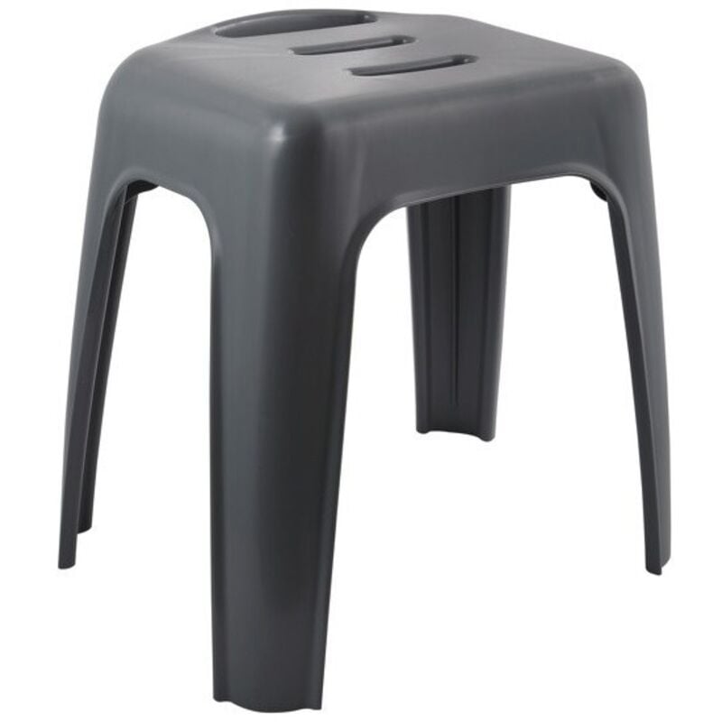 Tabouret grand siège de douche hocker Gris- Max 130kg Spirella