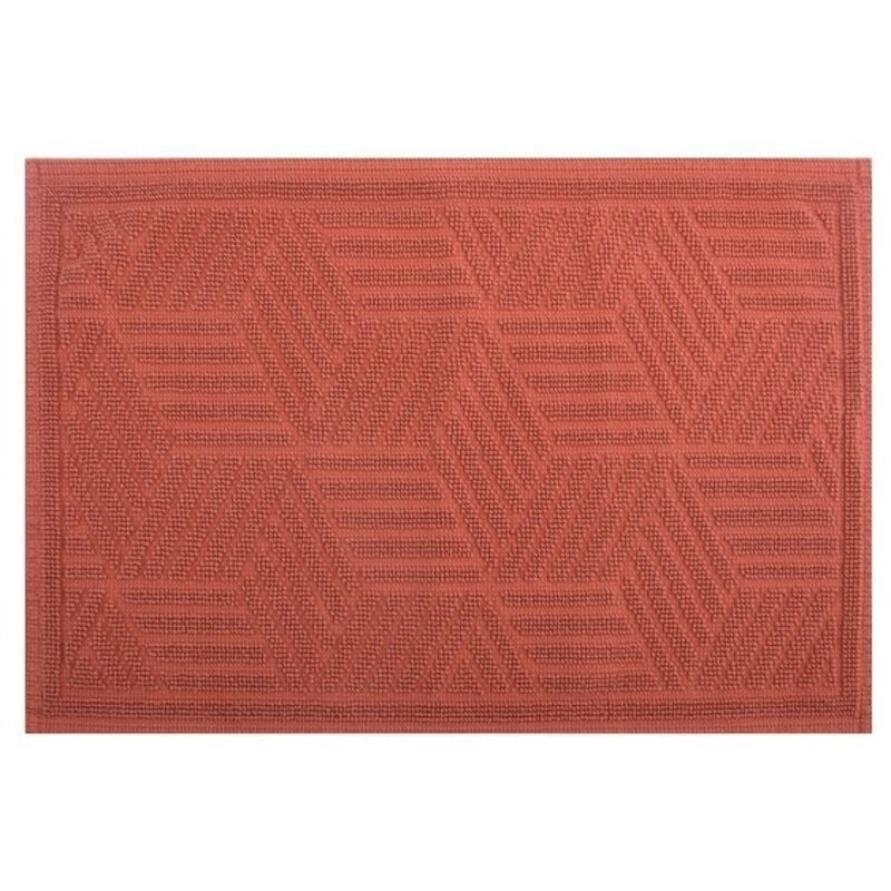 Tapis de bain Coton cubo 50x80cm Terracotta - Spirella
