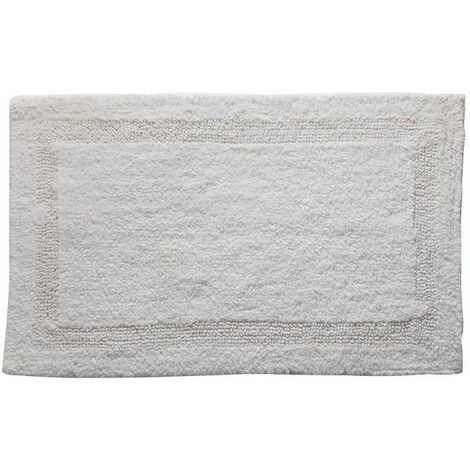 Spirella Tapis de bain Coton LOUISIANE 50x120cm Blanc - Blanc
