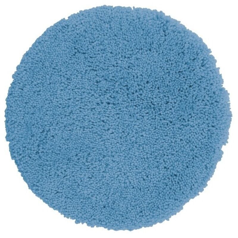 Tapis de bain rond Microfibre highland Ø60cm Bleu ciel Spirella