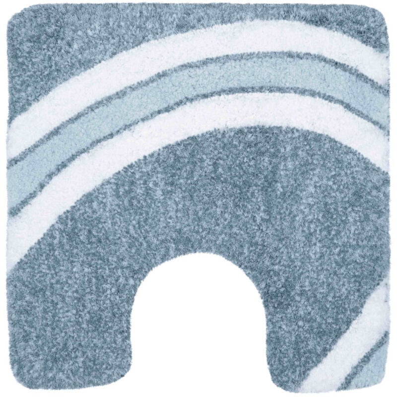Tapis de bain Microfibre curve 55x55cm Bleu - Spirella