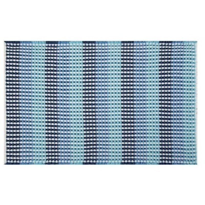 Spirella - Tapis de bain Polyester cone 50x80cm Bleu