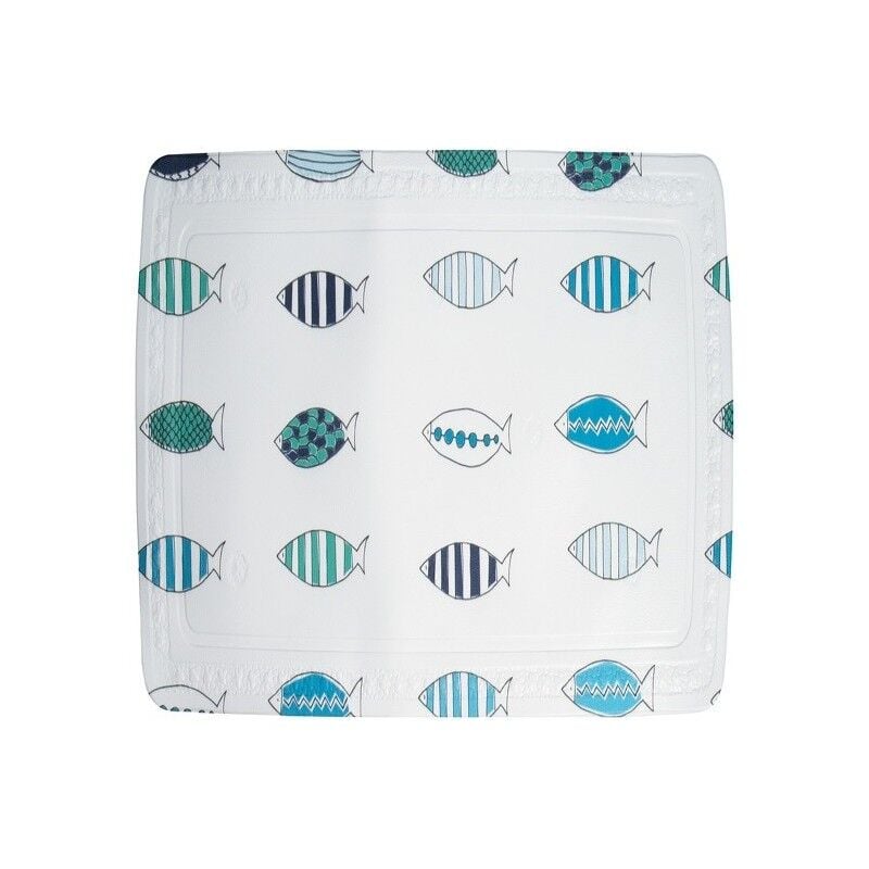 Spirella - Tapis Fond de douche pvc santorini 55x55cm Bleu