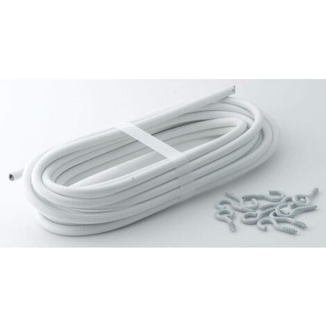 SÉLECTION BRICO-TRAVO Spirotringle Ateliers28 Blanche 250cm - Sans Perçage