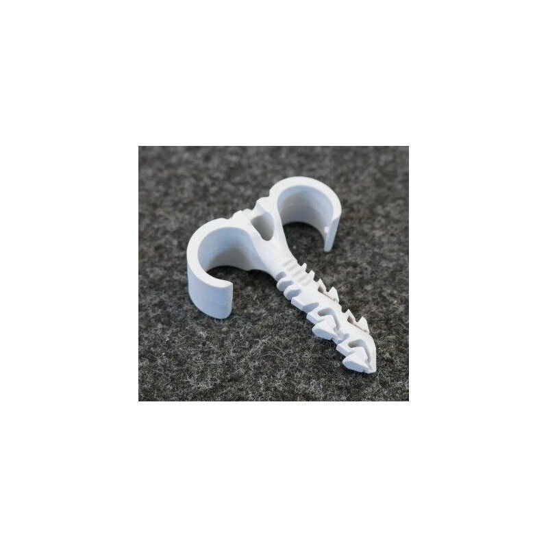 Cheville nylon double (bidon de 100) Ø 8x55mm Ø 16-20mm pour fixations de 2 gaines ou cables S-clip SPIT
