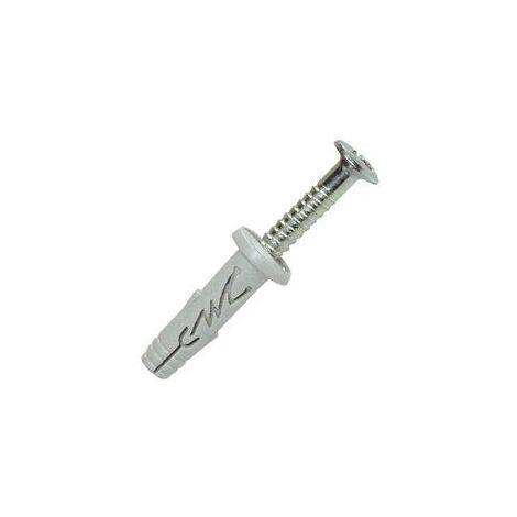 Spit – Lot de 100 chevilles nylon 6x30mm – Vis à frapper pour béton mousse – Installation rapide avec marteau – Charge maximale 50kg