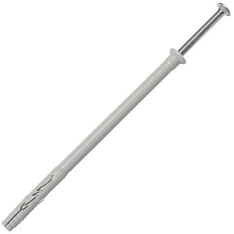 Spit – Lot de 8 chevilles à frapper nylon – Diamètre 8 mm – Longueur 130 mm – Charge max 115 kg pour béton plein – Compatible tous murs