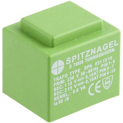 Transformateur Encapsulé 10VA 220V/230V Vers 2x9V - Pour Montage Sur Circuit Imprimé (PCB), Neuf
