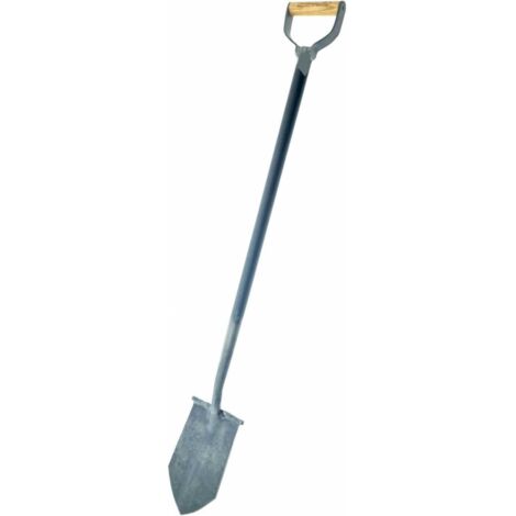 Spitzspaten D-Griff Stiel aus einem St. geschmiedet