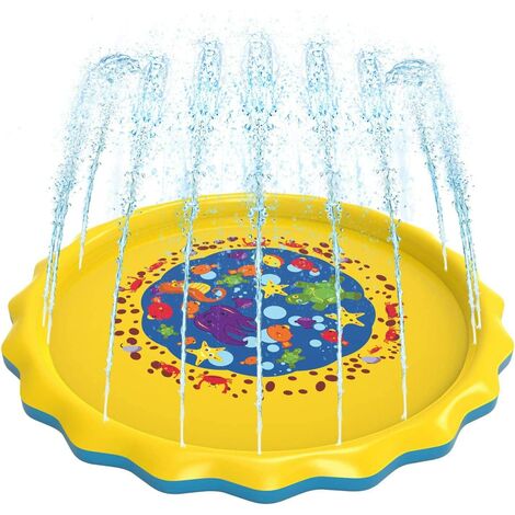 Splash Pad 170cm Sprinkler Kinder Matte Wasserspielmatte Garten Sommer Spielzeug 