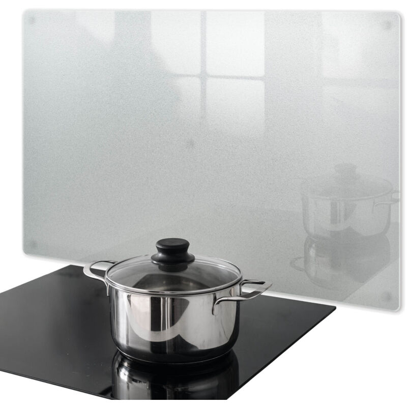 Tulup Herdabdeckplatte Aus Gehärtetem Glas Mit Antirutschfüßen Schutz Vor Fettspritzern Ideal Für Gas Und Induktionsherd In Der Küche 80x52 Cm