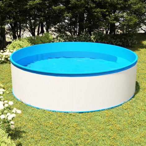 Splasher Pool 350x90 cm White vidaXL