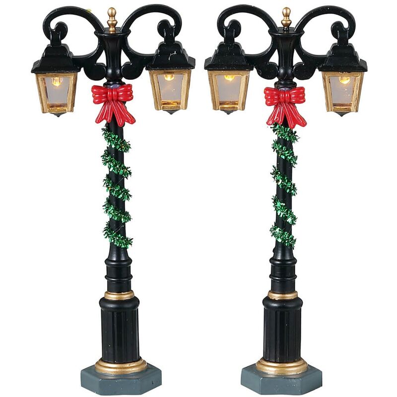Ensemble de lumières splendides Lemax 2 pièces pour village de Noël