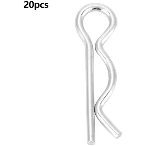 Splint R, Sicherungsstift, Befestigungsclip, hellverzinkt (2 x 40 mm, 20 Stück)