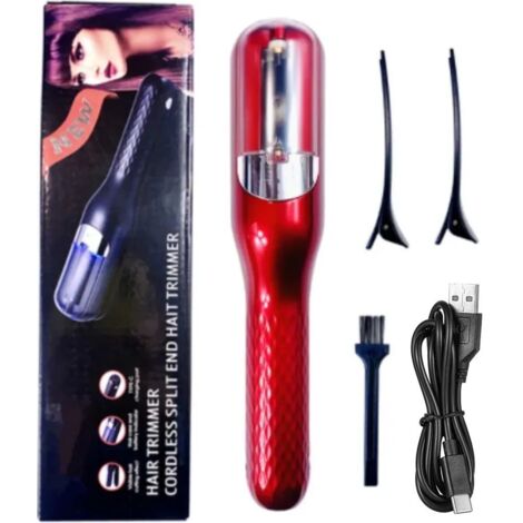 Split-tondeuse à cheveux, Haarspliss Tondeuse Remover, les Cheveux endommagés, la Réparation, soins des Cheveux, Traitement, rechargeable, sans fil Haarschneiden