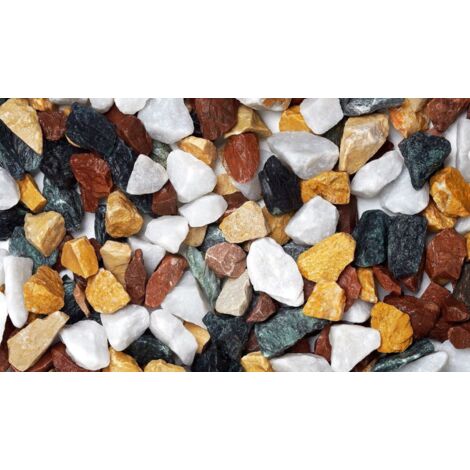 Splitt Foresta Nera 8 - 16 mm bunt 25 kg Kies & Splitt