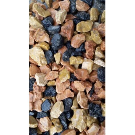 BELLAMOLI GRANULATI Splitt Miniera 8 - 16 mm bunt 25 kg Kies & Splitt