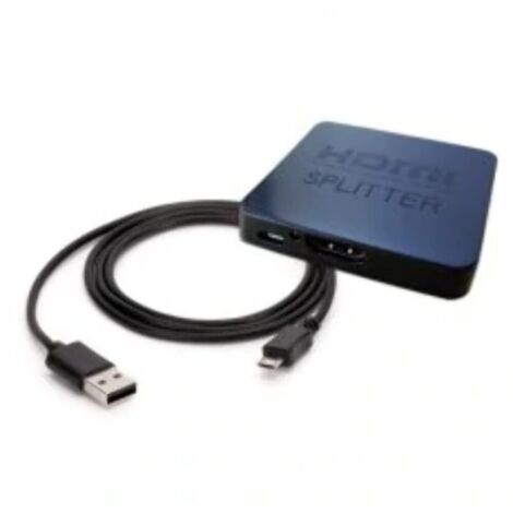 SPLITTER 1X2 HDMI 4K 3D SAVIO CL-93 NEGRO