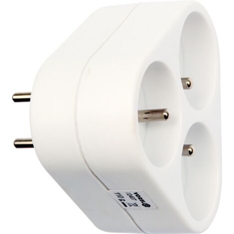 Splitter a 3 prese con messa a terra 72407 VOREL