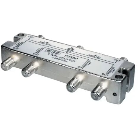 splitter derivatore sat tv 5-2400 mhz digitale terrestre 1 pezzo 1 ingresso 6 uscite