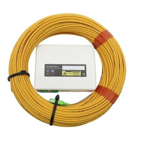 Splitter fibra ottica PAU 4S+ 2 fibre Dca 25m pre-terminate a un'estremità (include adattatori femmina-femmina "SC/APC")