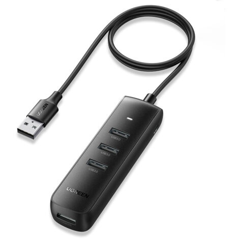 Splitter porta HUB USB-A - 4x USB 3.2 Gen 1 nero