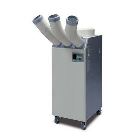 SPLUS - Climatiseur mobile industriel 7330 W 25000 BTU/h 3 sorties frontales avec roues - CM 70 T.2