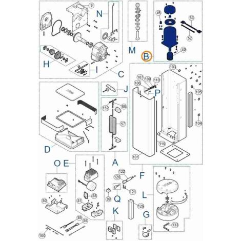 SPMTG10700A Elektromotorgruppe LBAR L-BAR R10 Original-Ersatzteil NICE SPMTG10700A