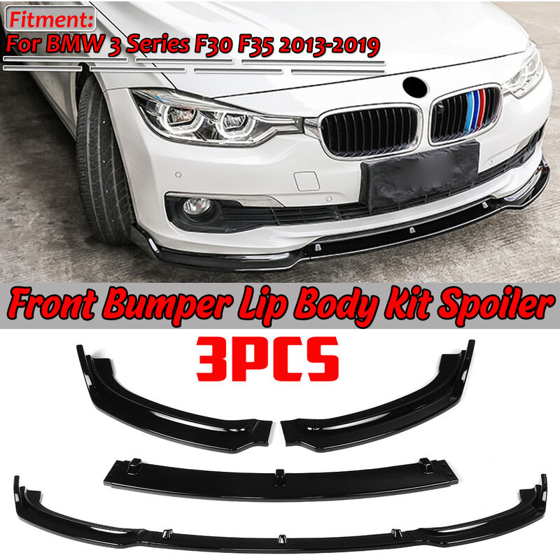 Spoiler de Kit de corps de lèvre de pare-chocs avant pour bmw série 3 F30 F35 2013-2019 modèle de base (ne convient pas aux modèles m sports) ZebraA