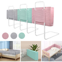 Sponda Letto Anticaduta Per Bambini 200 Cm HILEYOLLA - Rialzo Verticale, Rete In Nylon, Montaggio Facile