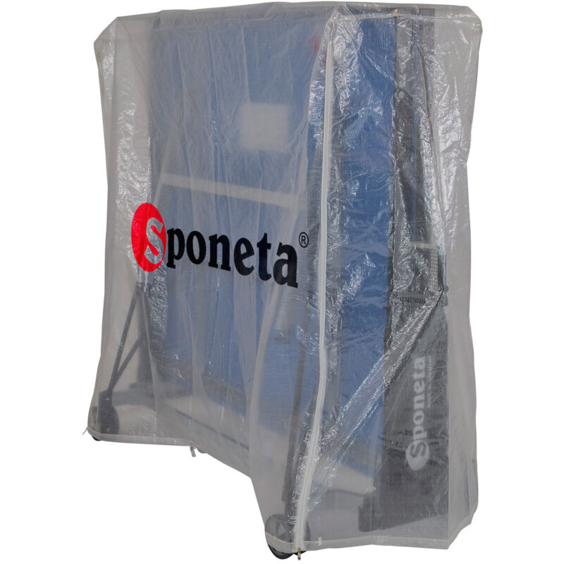 Sponeta - Abdeckhülle Für Klappbare Tischtennisplatten Aus Transparenten Polyethylen
