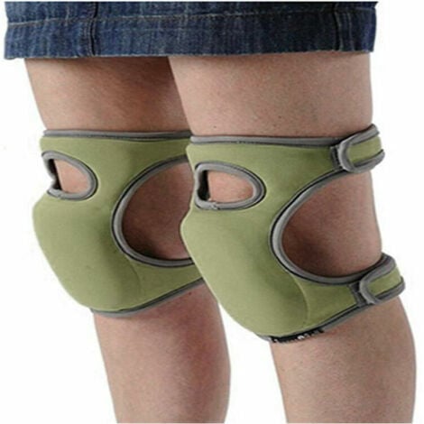 Sponge Knee Pads, 1 Pair Memory Foam Protective Pads for Gardening 23x46cm(Green)