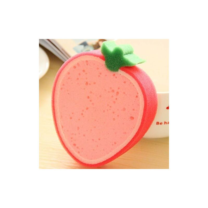 Sponge scouring pad powerful dishwasher sponge oil monolithic wipes clean magic sponge, strawberry - Gdrhvfd