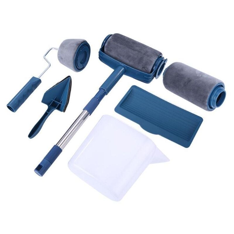 Sponge tv Product Brossing Artefact Self -suction Drum Tile télescopique 7 - Pierre peinture à rouleau de peinture
