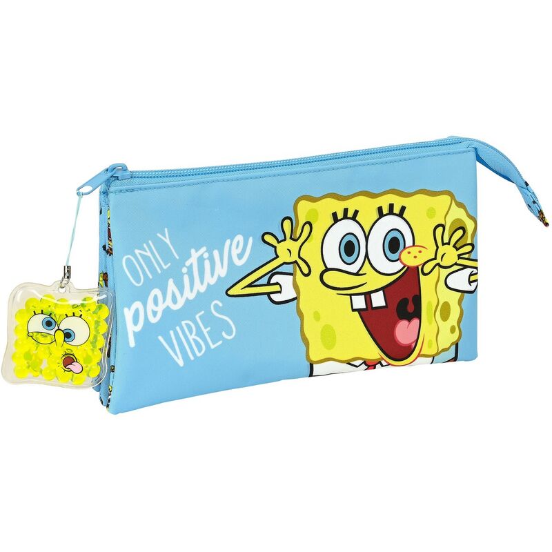 

Spongebob Portatodo Triple Positive Vives Spongebob Amarillo Azul claro