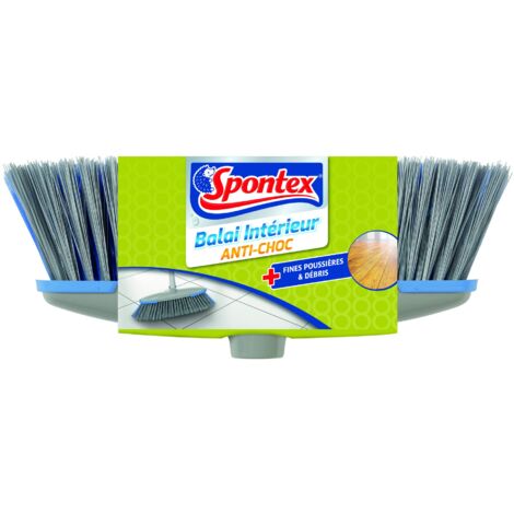 SPONTEX - 1 testina interna - Compatibile con tutte le maniche Spontex - Fibre a doppia azione - Bordi antiurto