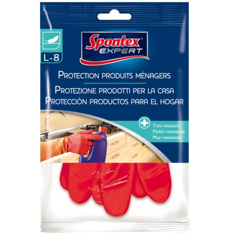 SPONTEX EXPERT Gants de protection produits ménagers SPONTEX EXPERT, taille L