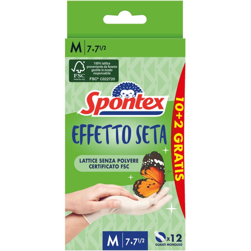 Spontex - Guanti Monouso Effetto Seta 10+2
